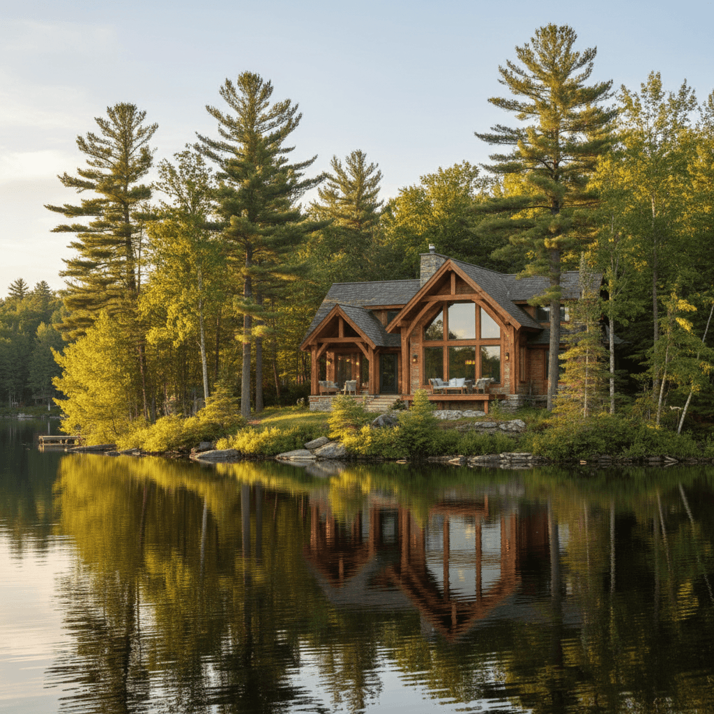 Ontario cottage with premium metal roof